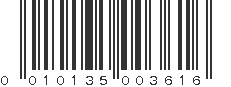 UPC 010135003616