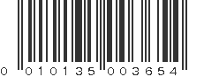 UPC 010135003654