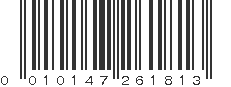 UPC 010147261813