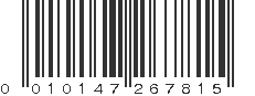 UPC 010147267815