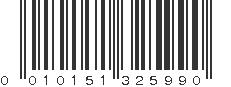 UPC 010151325990