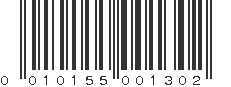 UPC 010155001302