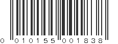 UPC 010155001838