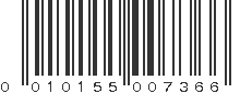 UPC 010155007366