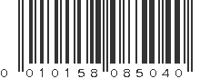 UPC 010158085040