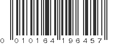 UPC 010164196457