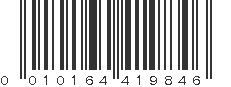 UPC 010164419846