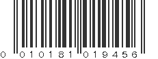 UPC 010181019456