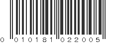 UPC 010181022005