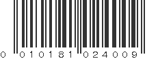 UPC 010181024009