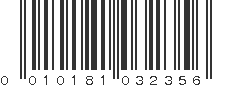 UPC 010181032356