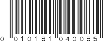 UPC 010181040085