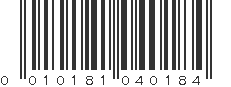 UPC 010181040184