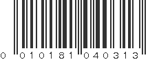 UPC 010181040313