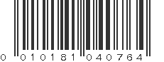 UPC 010181040764