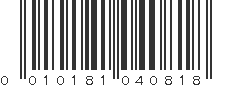 UPC 010181040818