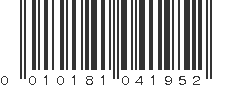 UPC 010181041952