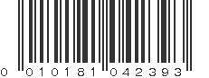 UPC 010181042393