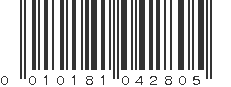 UPC 010181042805