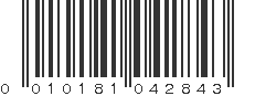 UPC 010181042843