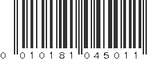 UPC 010181045011