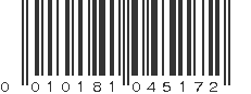 UPC 010181045172