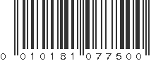 UPC 010181077500