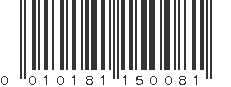 UPC 010181150081