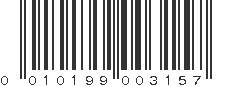 UPC 010199003157