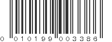 UPC 010199003386