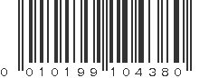 UPC 010199104380