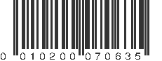 UPC 010200070635