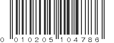 UPC 010205104786