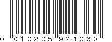 UPC 010205924360