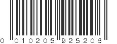 UPC 010205925206