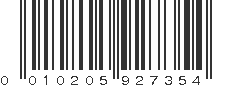 UPC 010205927354