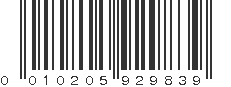 UPC 010205929839