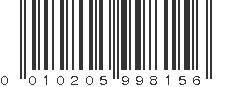 UPC 010205998156