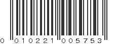 UPC 010221005753