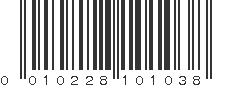 UPC 010228101038