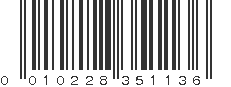 UPC 010228351136