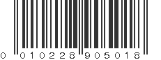 UPC 010228905018