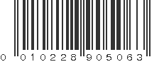 UPC 010228905063