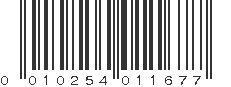 UPC 010254011677