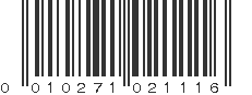 UPC 010271021116