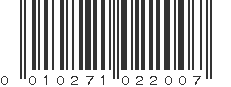 UPC 010271022007