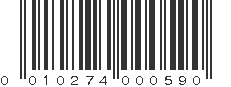 UPC 010274000590