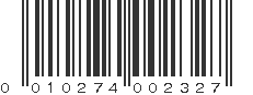 UPC 010274002327