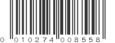 UPC 010274008558