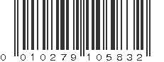 UPC 010279105832